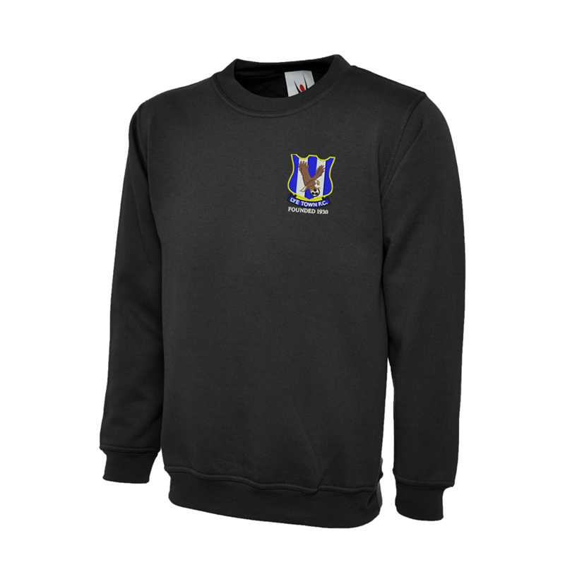 Crew neck Sweatshirt, embroidered with club logo to left breast.