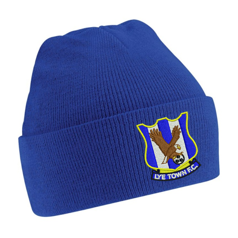 Knitted Beanie Hat embroidered logo front centre