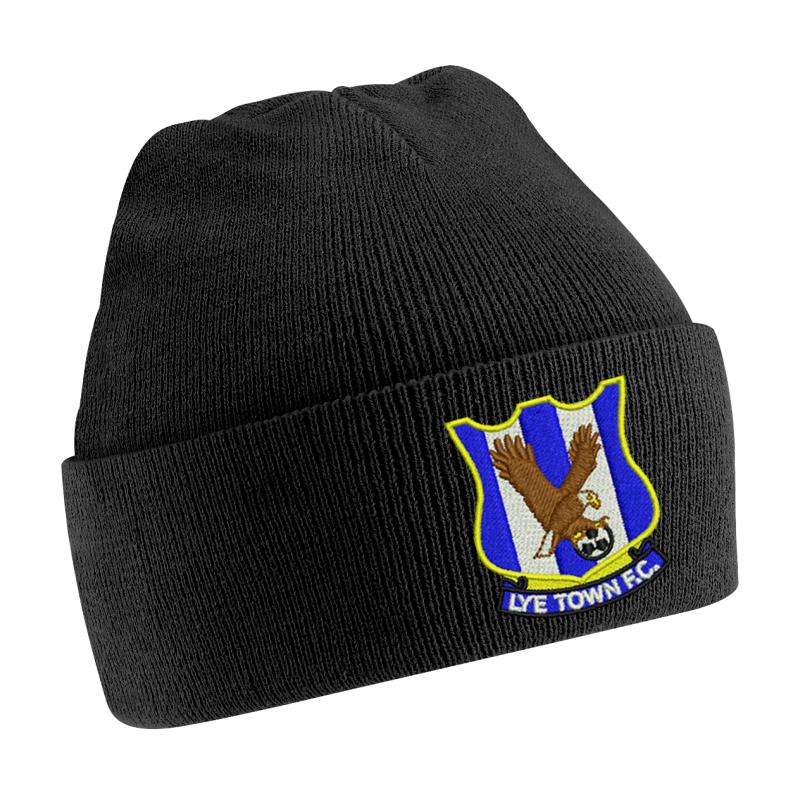 Knitted Beanie Hat embroidered logo front centre