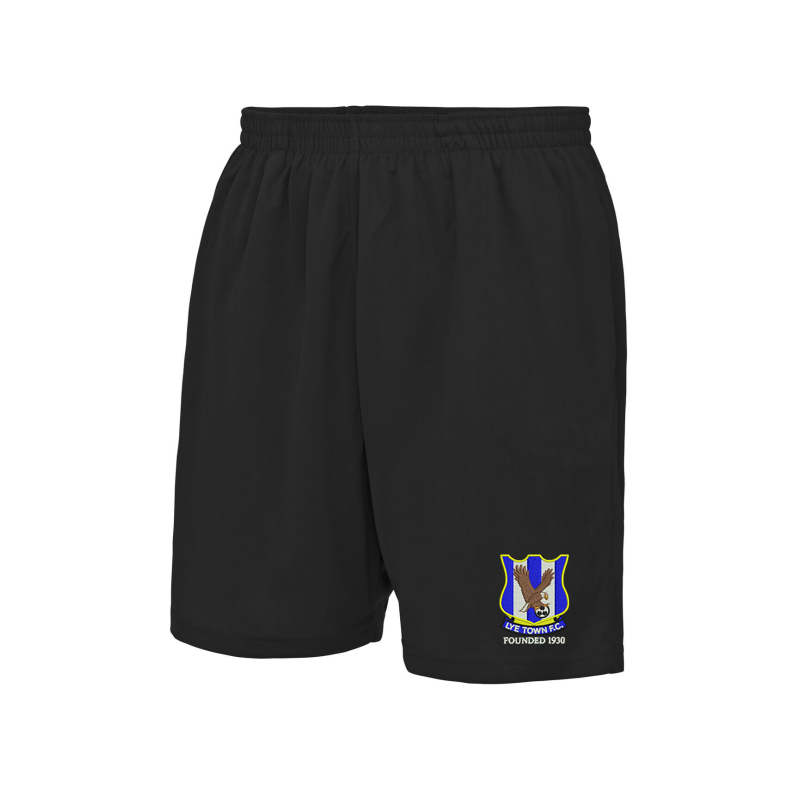Neoteric™ fabric with wickability, quick-drying properties and elasticated waist with side pockets. Embroidered club logo to left leg as worn.