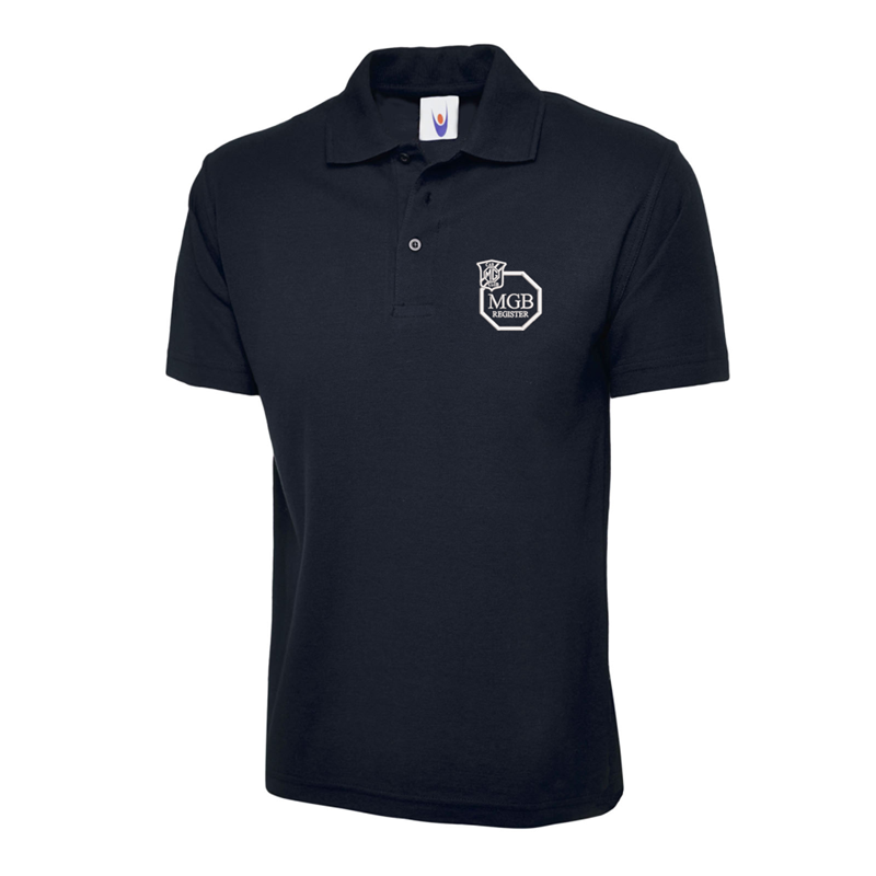 Polycotton Poloshirt embroidered logo left breast.