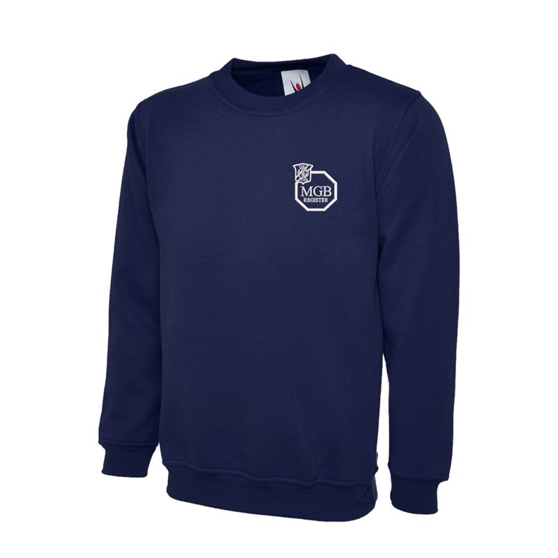 Polycotton Sweatshirt embroidered logo left breast.