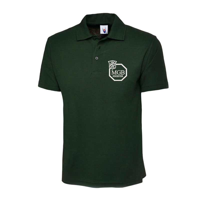 Polycotton Poloshirt embroidered logo left breast.