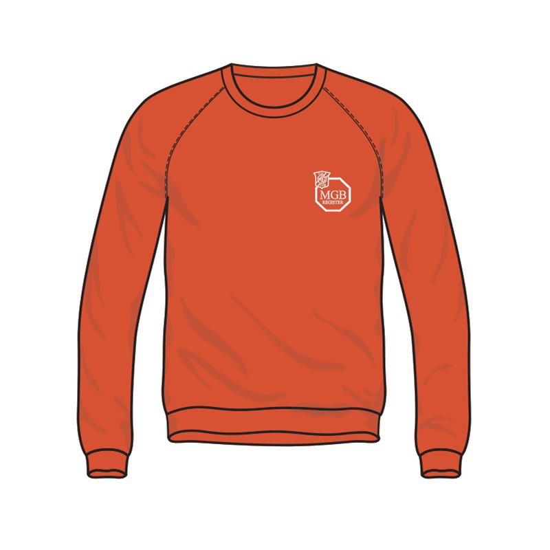 Polycotton Sweatshirt embroidered logo left breast.