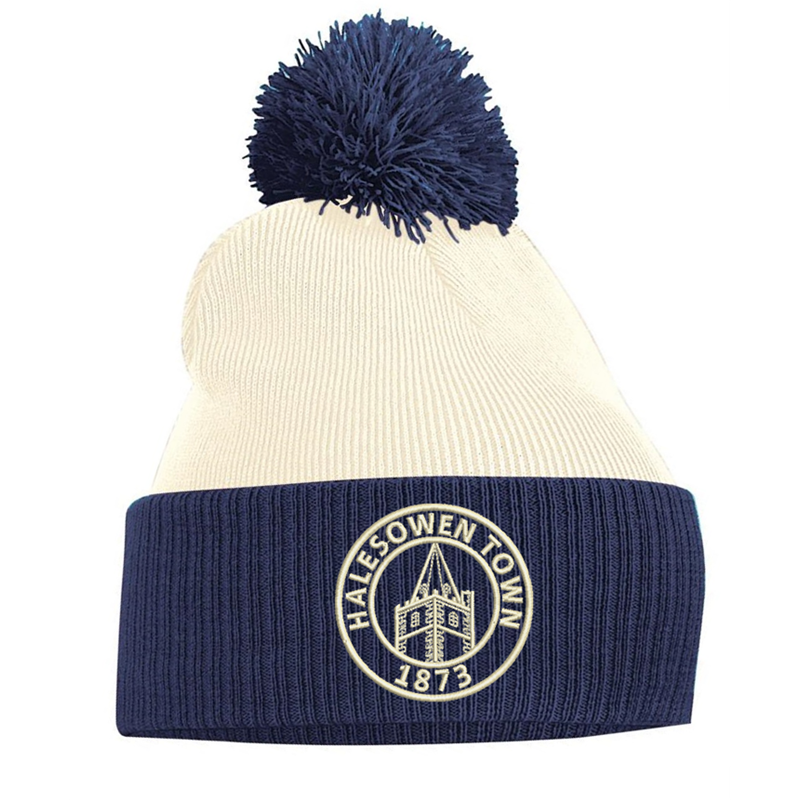 Double layer knitted contrast PomPom - With Club logo