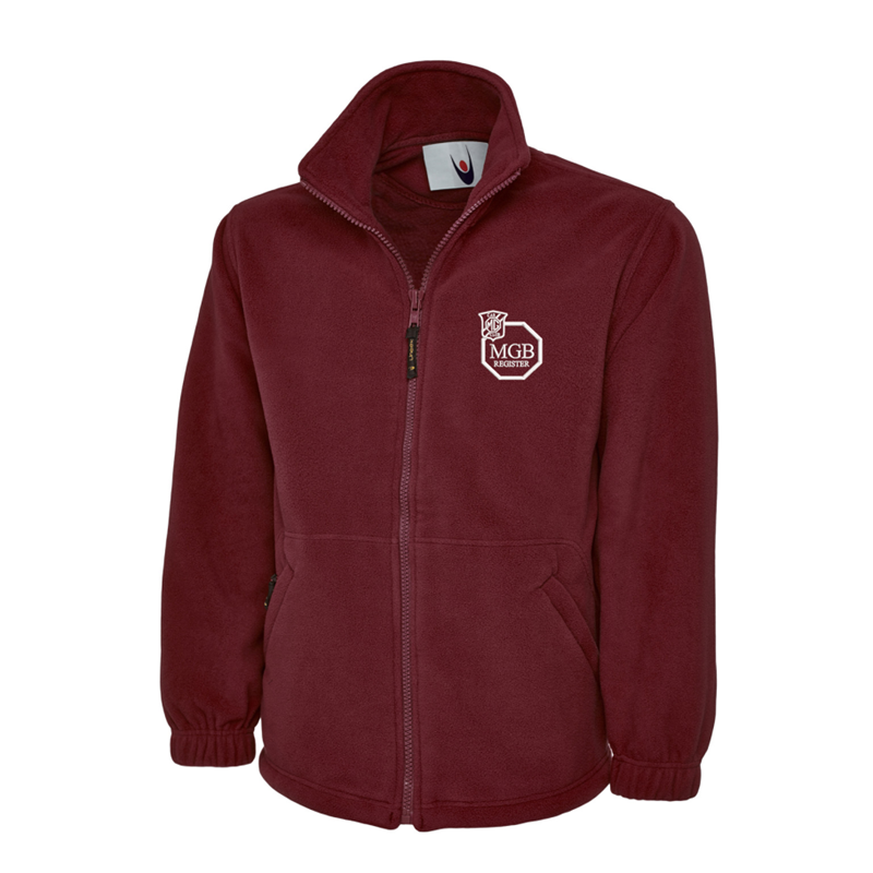 Full Zip Fleece Jacket embroidered with club logo