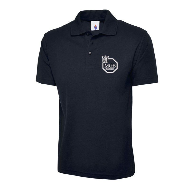 Polycotton Poloshirt embroidered logo left breast.