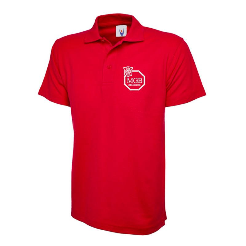 Polycotton Poloshirt embroidered logo left breast.