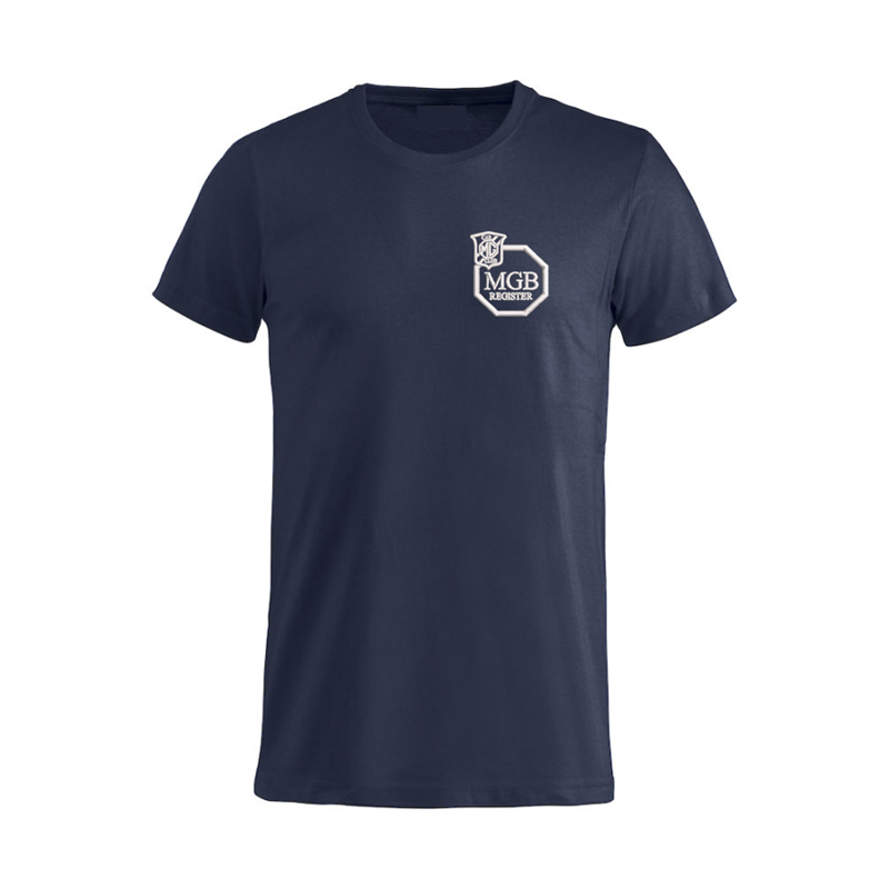 Cotton T Shirt with embroidered logo left breast