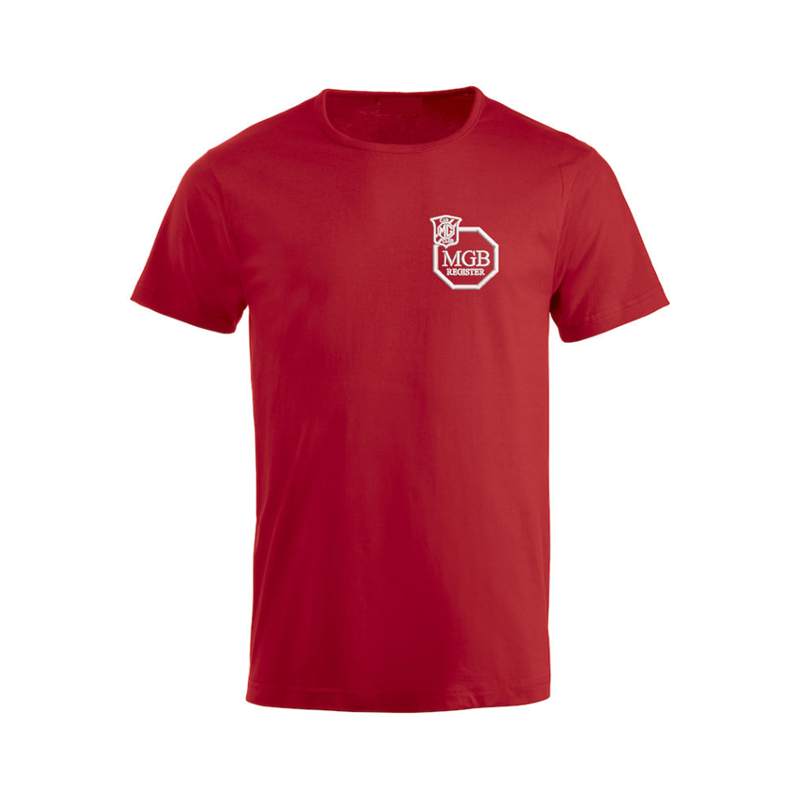 Cotton T Shirt with embroidered logo left breast