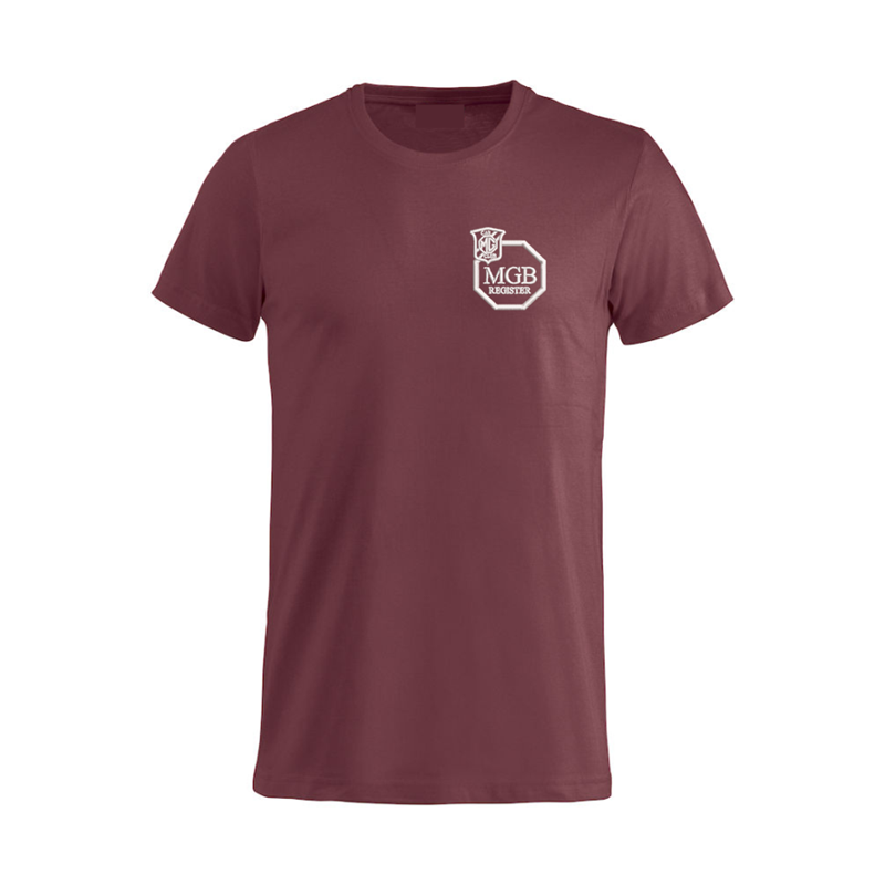 Cotton T Shirt with embroidered logo left breast