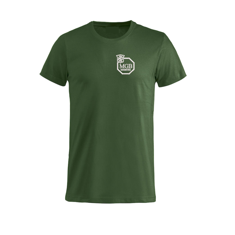 Cotton T Shirt with embroidered logo left breast