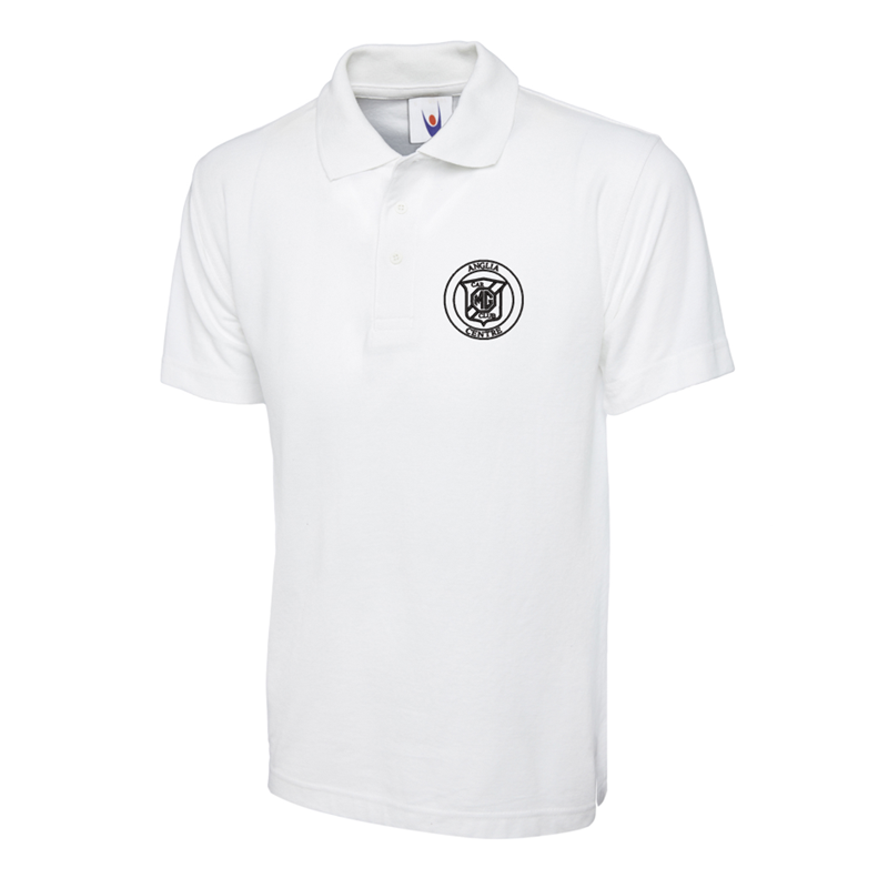 Polycotton Poloshirt embroidered logo left breast. Select the logo of your choice.