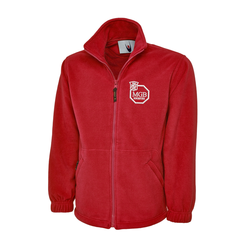 Full Zip Fleece Jacket embroidered with club logo