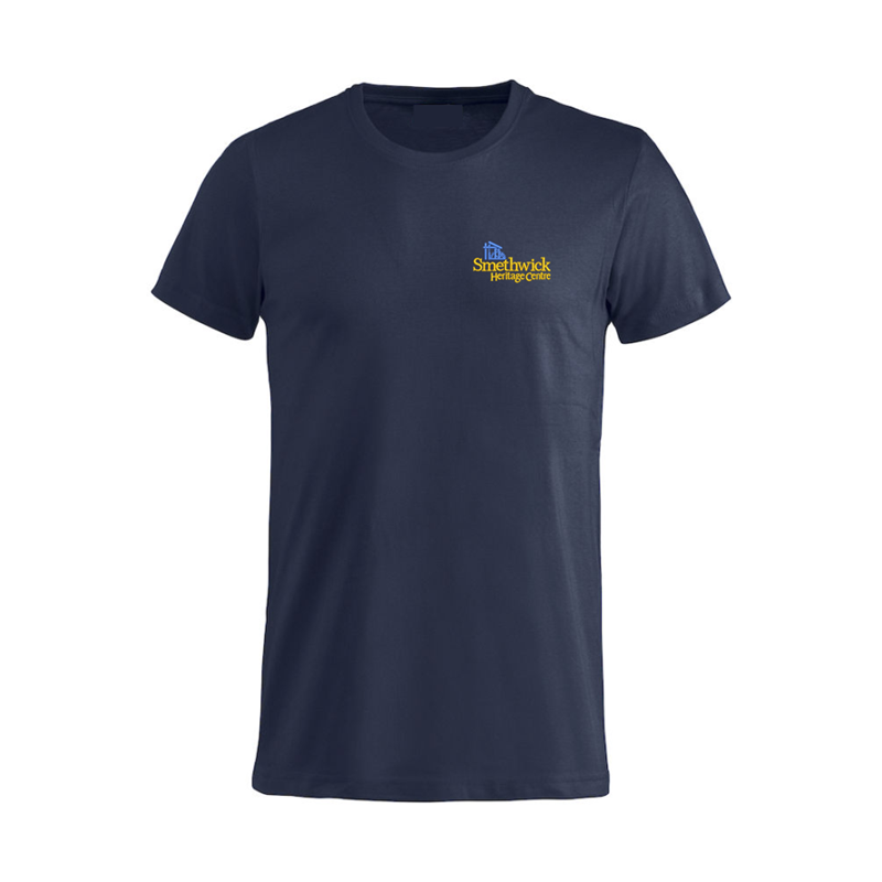 Cotton T Shirt with embroidered logo left breast