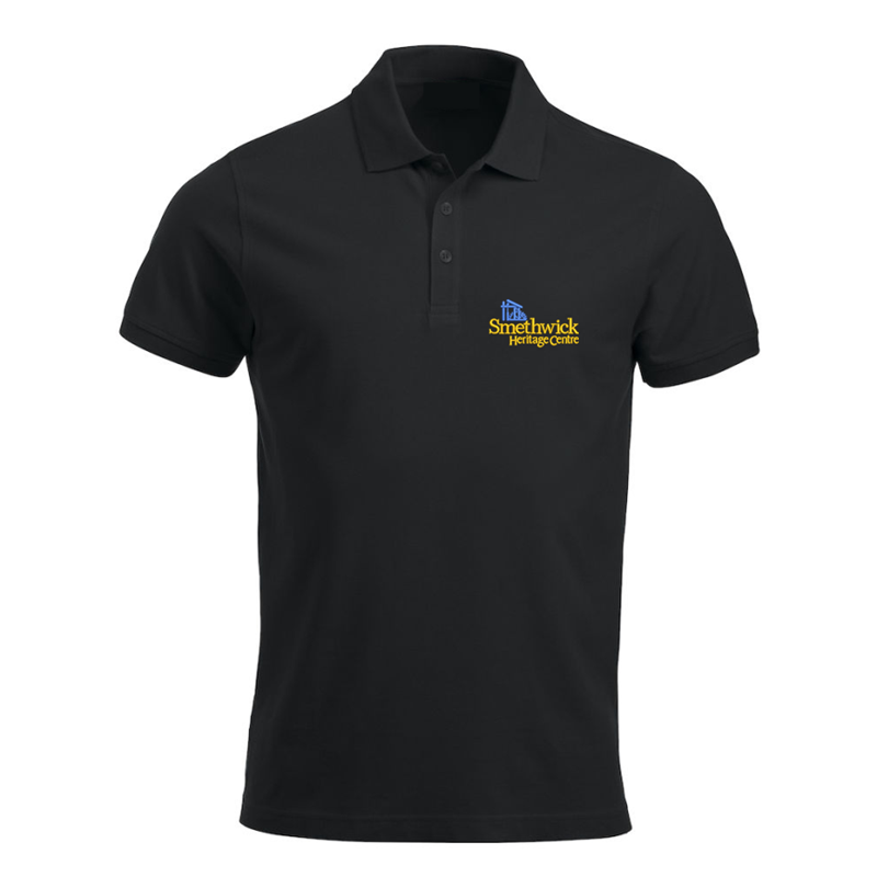 Polycotton Poloshirt embroidered logo left breast.