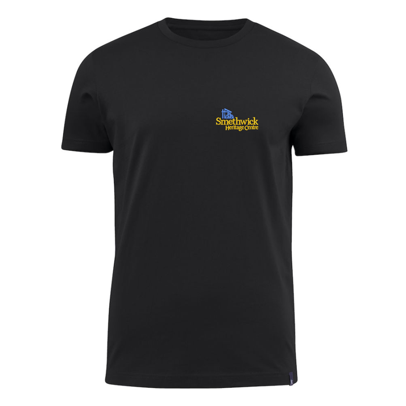 Cotton T Shirt with embroidered logo left breast