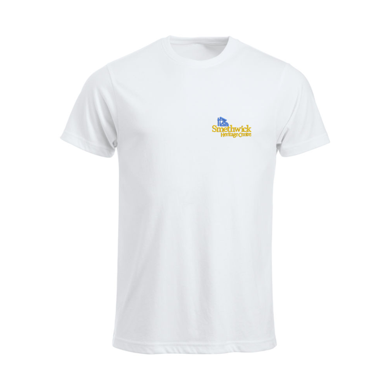 Cotton T Shirt with embroidered logo left breast