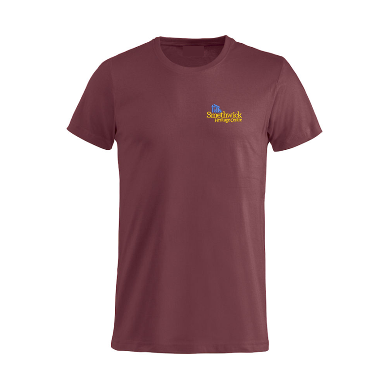 Cotton T Shirt with embroidered logo left breast