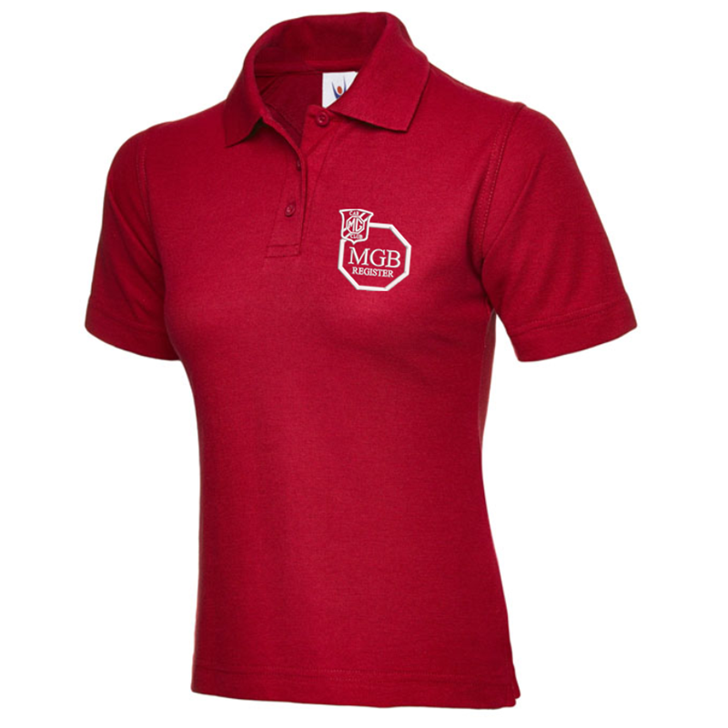 Polycotton Poloshirt embroidered logo left breast.