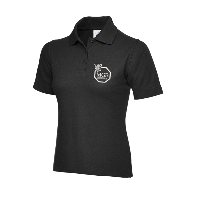 Polycotton Poloshirt embroidered logo left breast.