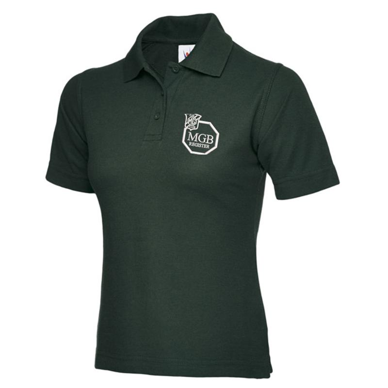 Polycotton Poloshirt embroidered logo left breast.
