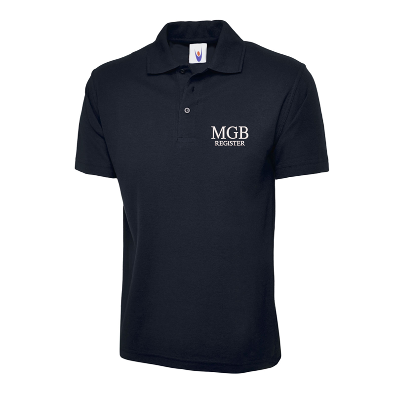 Polycotton Poloshirt embroidered logo left breast.