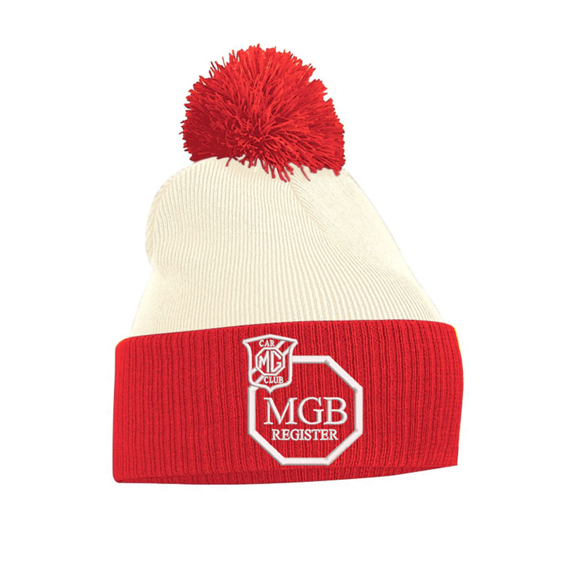 Double layer knitted contrast PomPom - With Club logo
