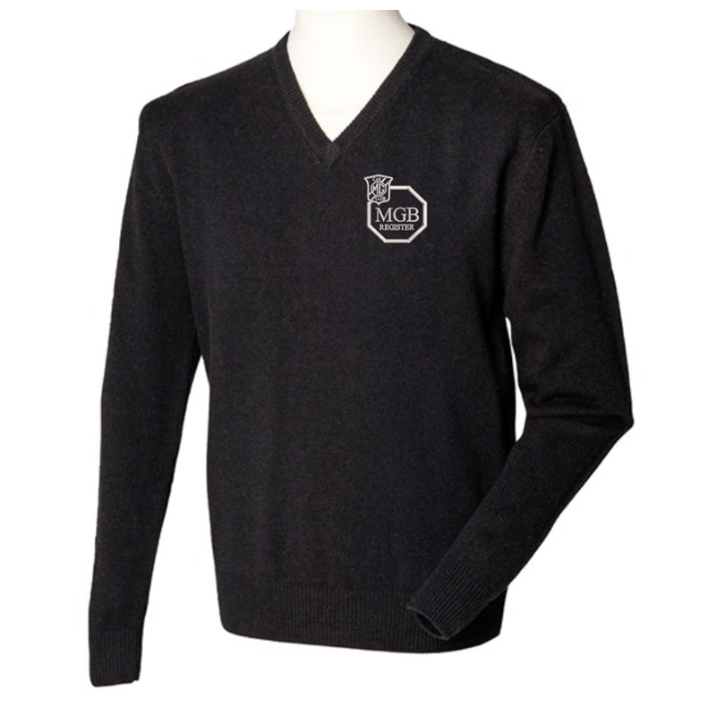 Woolmark® accredited. Semi fashioned neckline and armhole. 1x1 rib and cuffs. Machine washable with Woolmark approved detergents only. Jumper with embroidered logo left breast