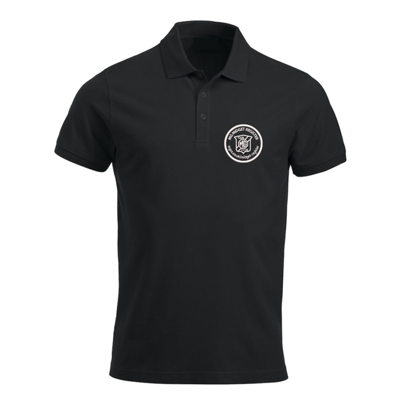 Polycotton Poloshirt embroidered logo left breast.