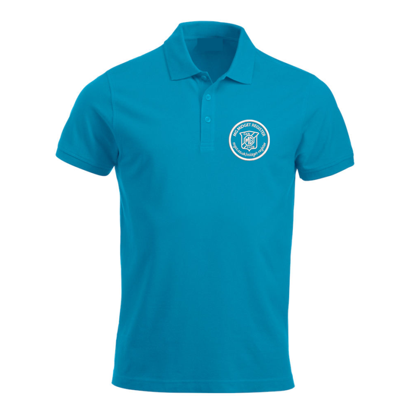 Polycotton Poloshirt embroidered logo left breast.
