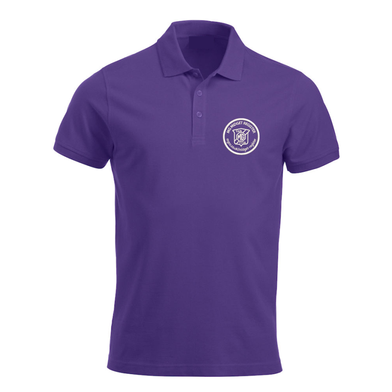 Polycotton Poloshirt embroidered logo left breast.