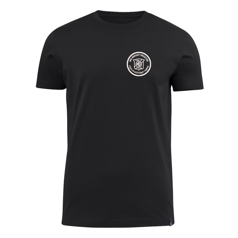 Cotton T Shirt with embroidered logo left breast