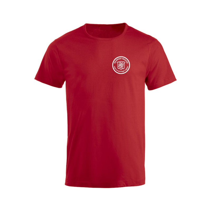 Cotton T Shirt with embroidered logo left breast