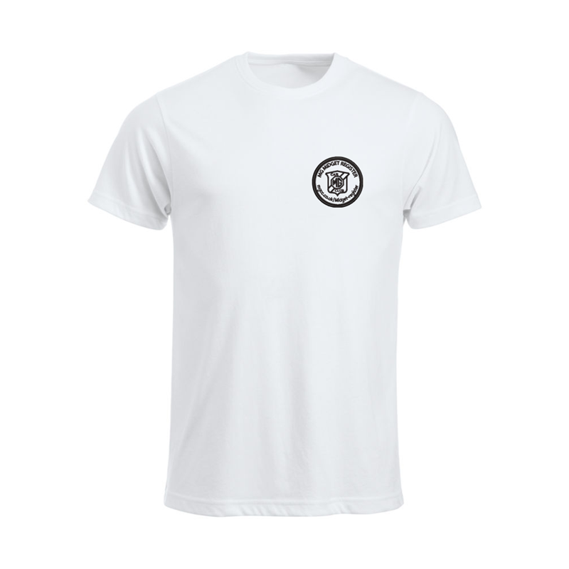 Cotton T Shirt with embroideWhite logo left breast