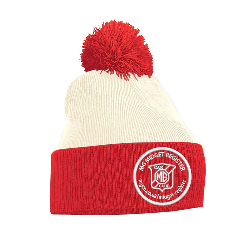 Double layer knitted contrast PomPom - With Club logo