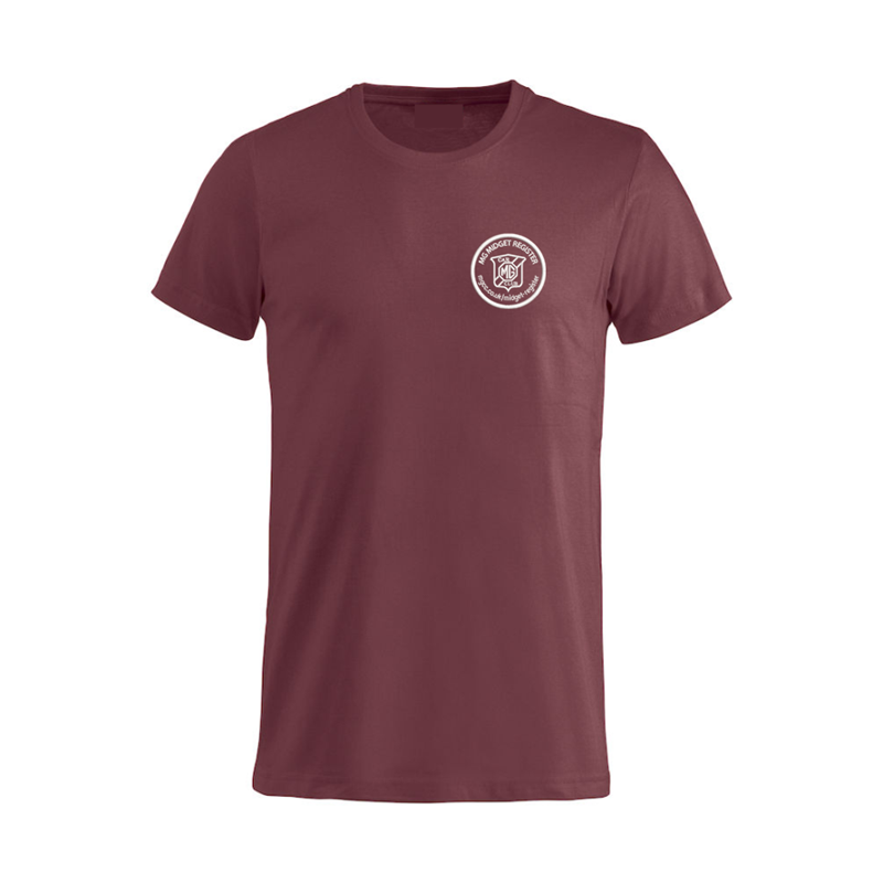 Cotton T Shirt with embroidered logo left breast