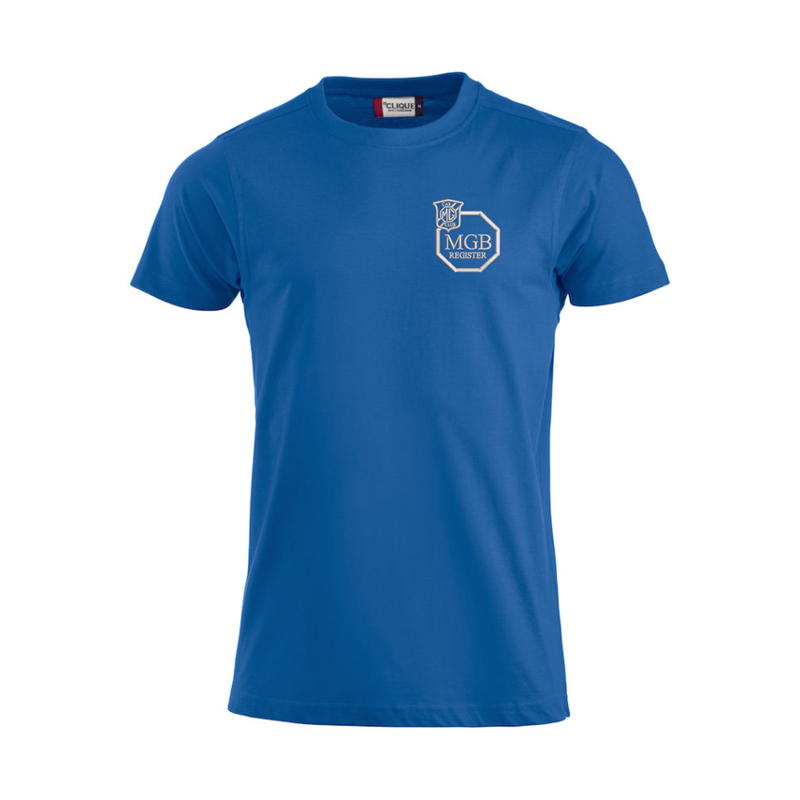 Cotton T Shirt with embroidered logo left breast