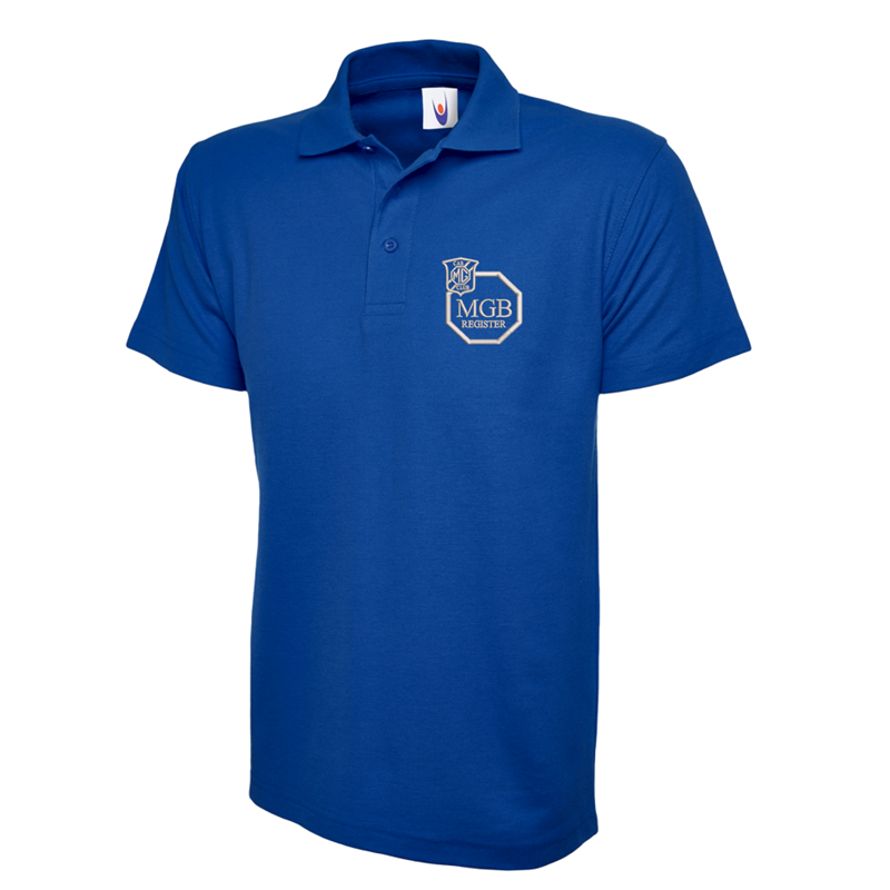 Polycotton Poloshirt embroidered logo left breast.