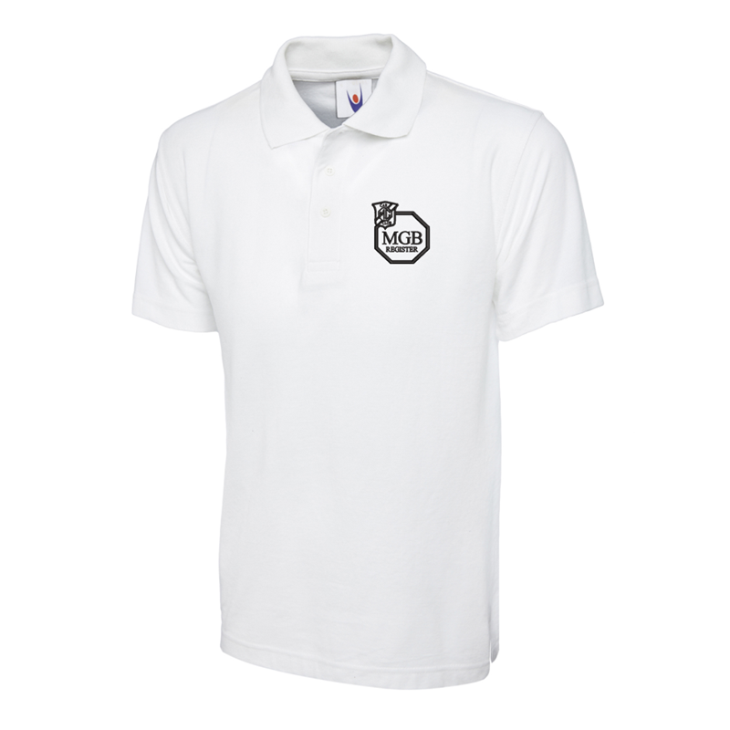 Polycotton Poloshirt embroidered logo left breast.