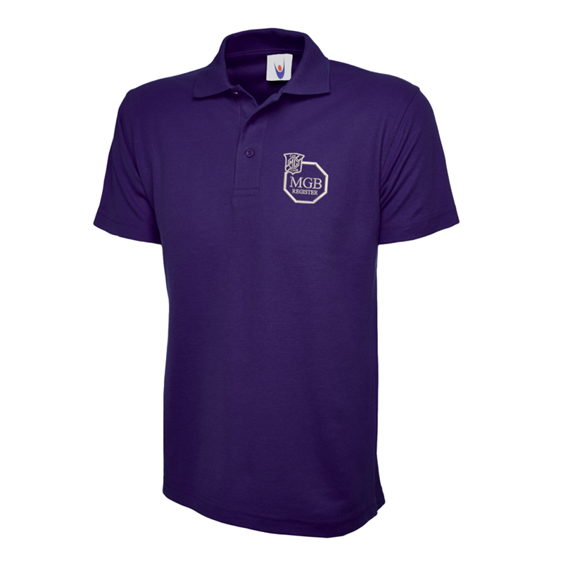 Polycotton Poloshirt embroidered logo left breast.