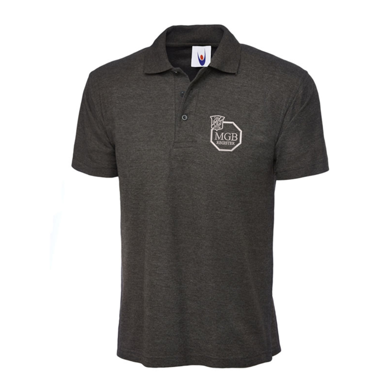 Polycotton Poloshirt embroidered logo left breast.