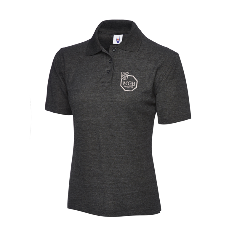 Polycotton Poloshirt embroidered logo left breast.
