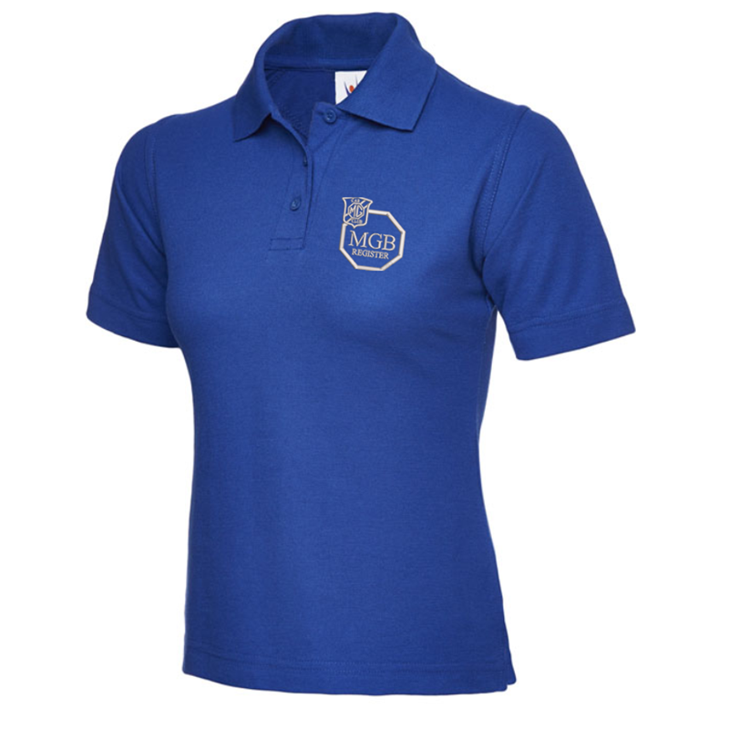 Polycotton Poloshirt embroidered logo left breast.