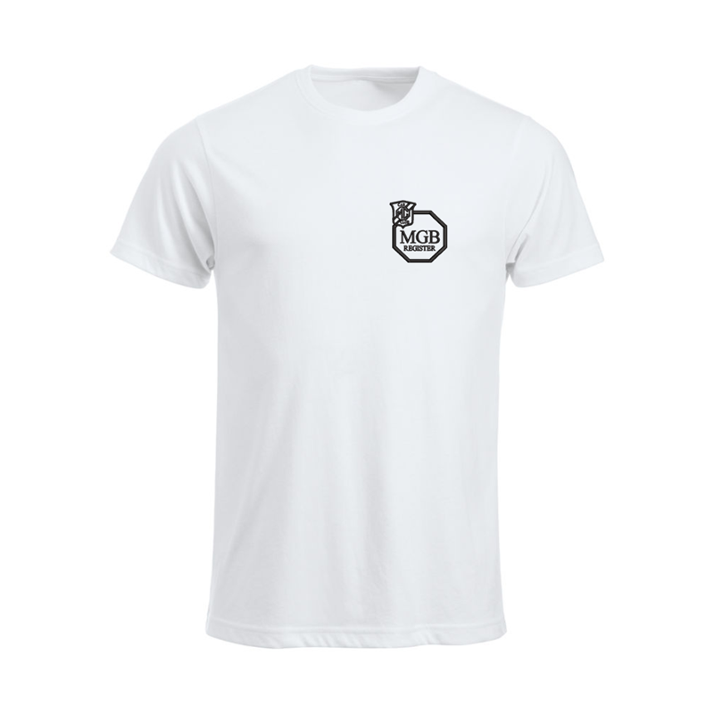 Cotton T Shirt with embroidered logo left breast