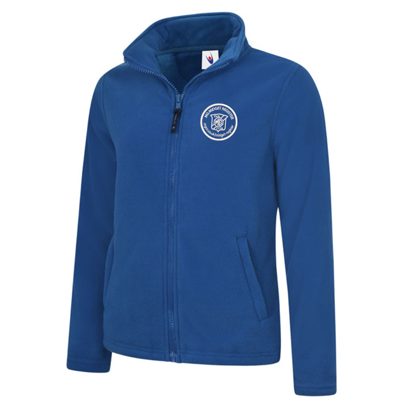 Full Zip Ladies Fleece Jacket embroideRoyal with club logo