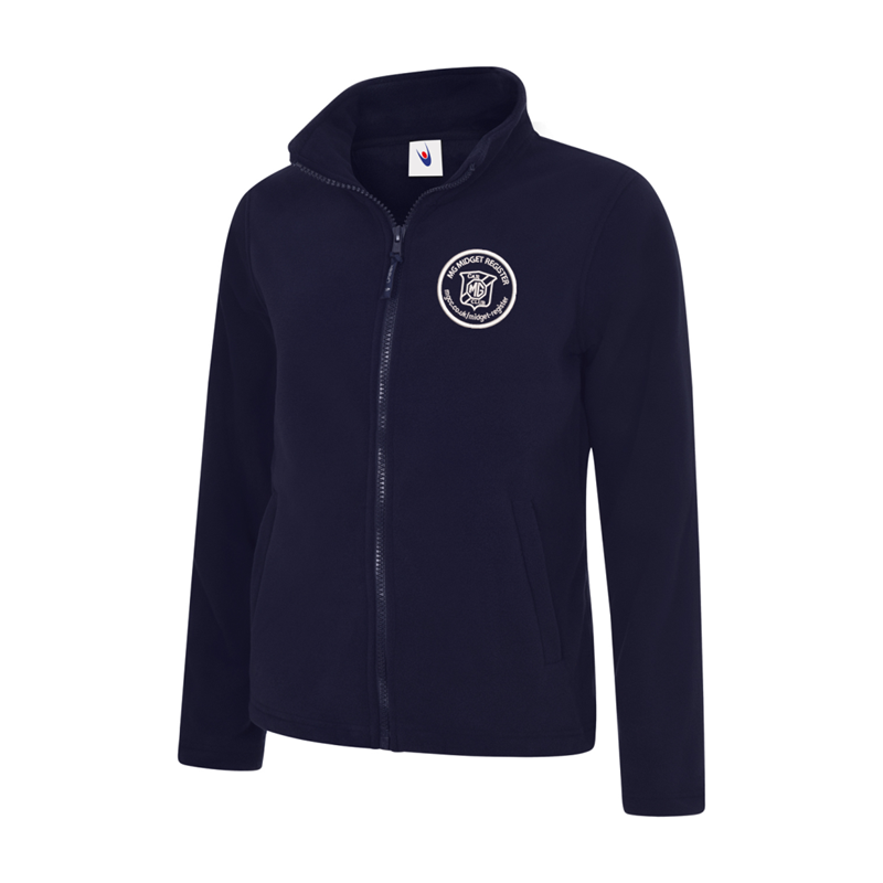 Full Zip Ladies Fleece Jacket embroidered with club logo