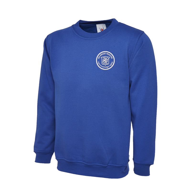 Polycotton Sweatshirt embroidered logo left breast.
