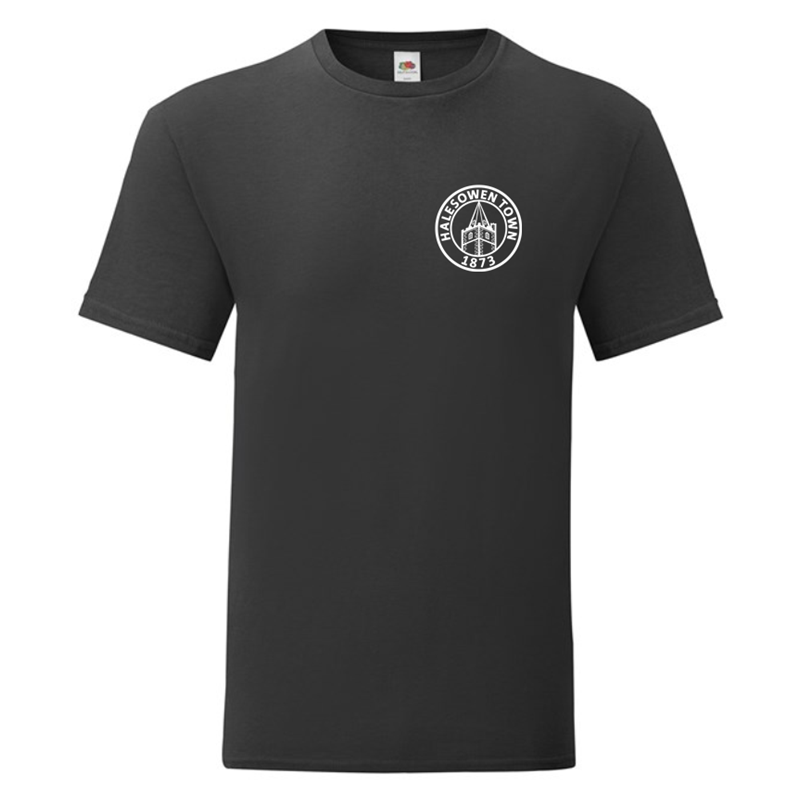 Cotton T Shirt with silicon print logo to left breast