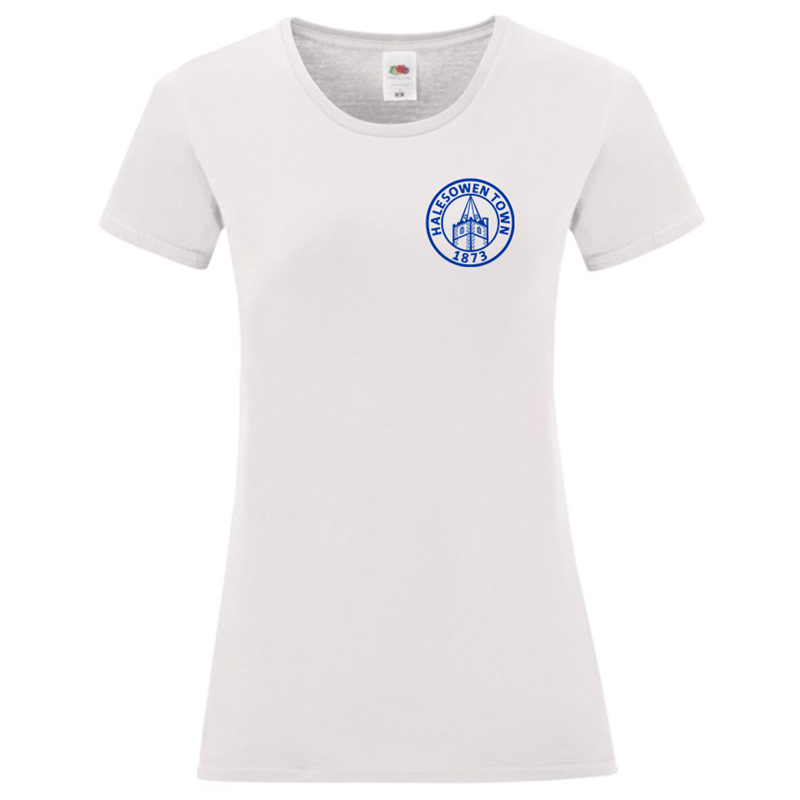 Cotton Lady Fit T Shirt with silicon print logo to left breast